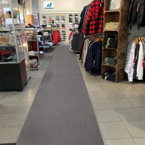 Floordirekt Messeteppich Sintra Pflegeleichter Gangläufer Grau 100 x 2000 cm