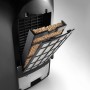 DeLonghi Ventilatorkühler EV250: Detailaufnahme des Filtersystems für Luftbefeuchtung.