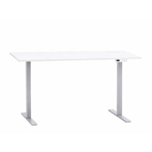 Schildmeyer Schreibtisch Metz 117,2 cm x 138 cm x 60 cm Mattweiß Elektrisch