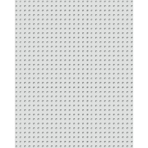 WALLFACE 3D Wandpaneel Quadrat Dekor Silber, 2,6 m². Silbernes Paneel mit quadratischem Muster.