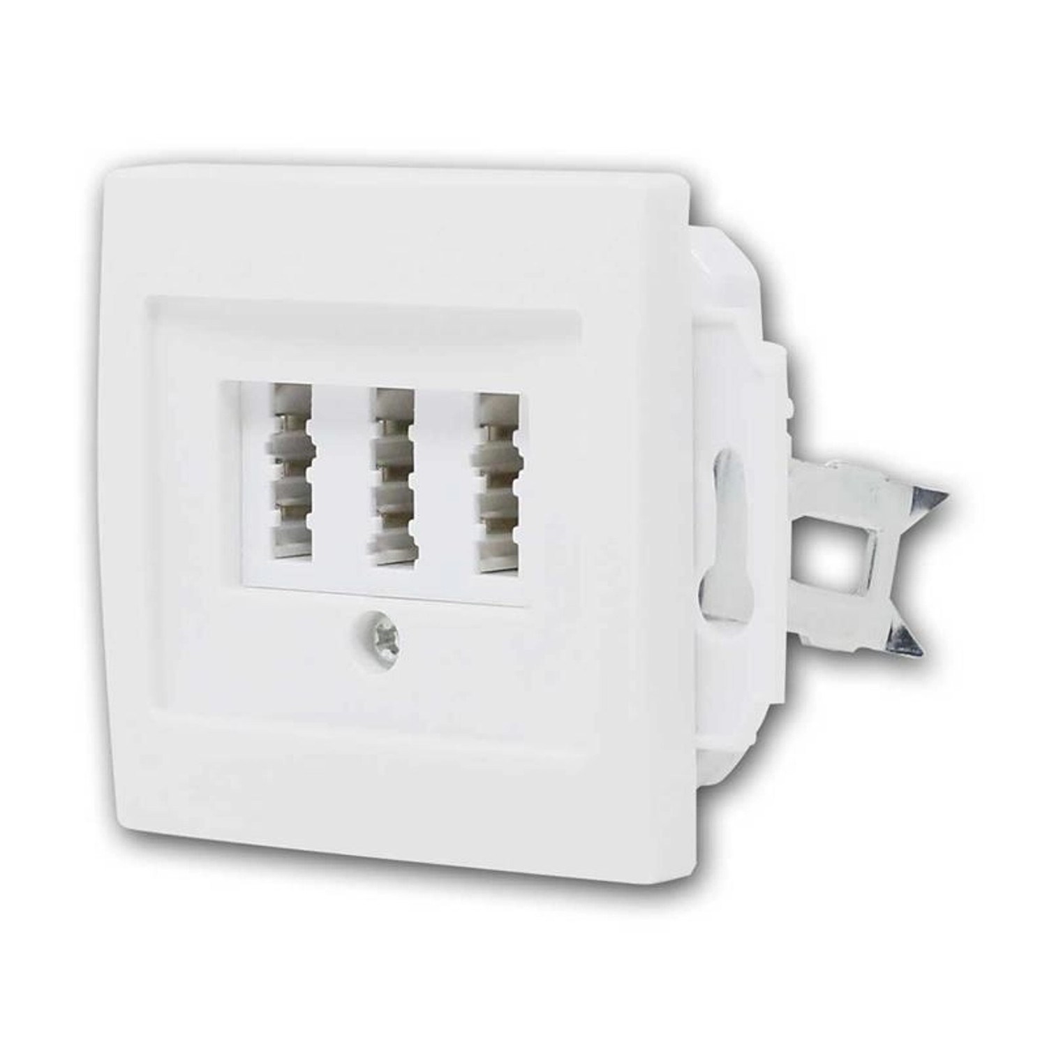 McPower FLAIR TAE NFN Anschlussdose Weiß ohne Rahmen