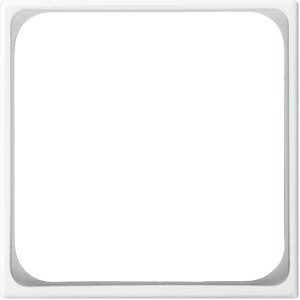 BJ Balance SI Zwischenring, 5x5 cm, Alpinweiß, für Schalterprogramme.