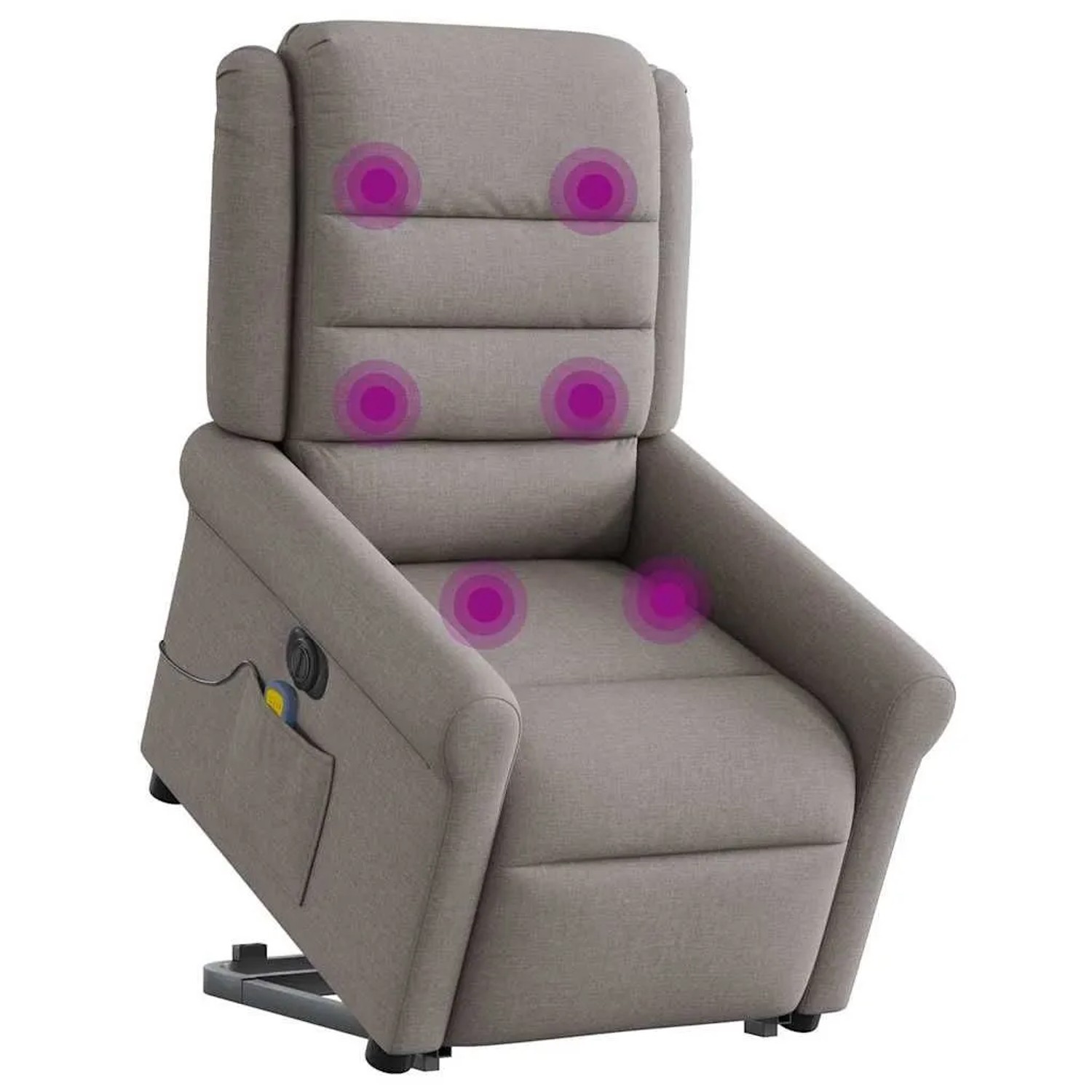vidaXL Elektrischer Massagesessel mit Aufstehhilfe Taupe Stoff 3303351 günstig online kaufen