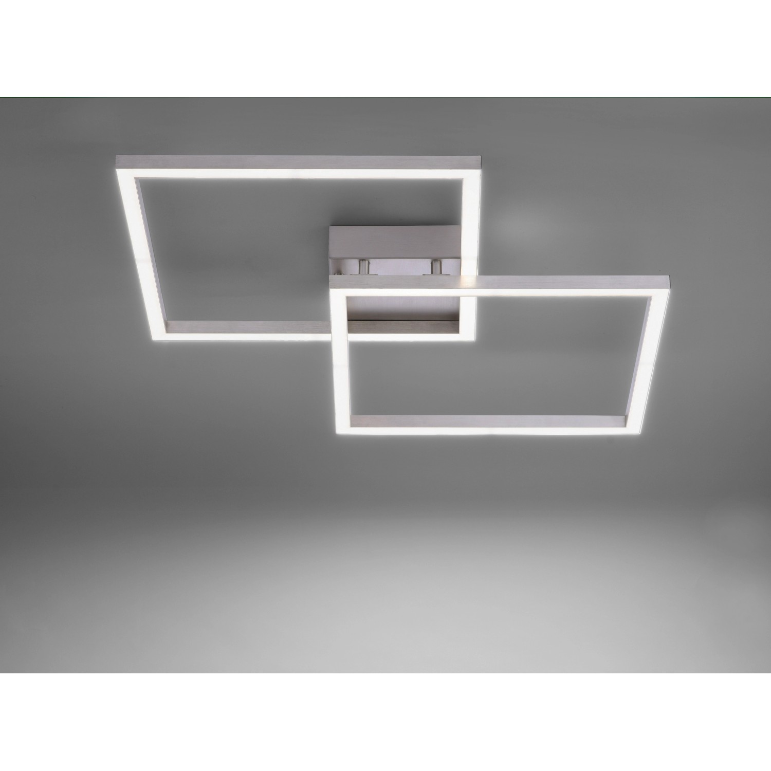 Just Light. LED-Deckenleuchte Lolasmart-Maxi Stahl App-Steuerbar 63 x 63 cm