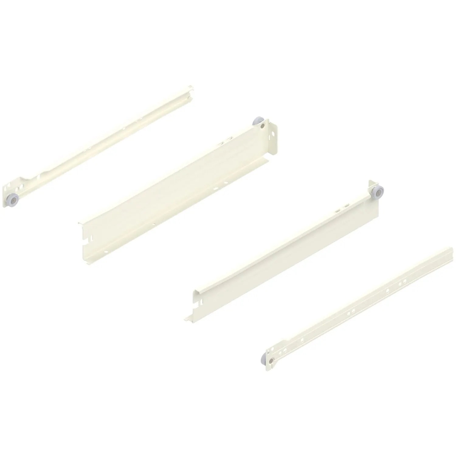 Blum Zarge Metabox N 320 Schraubversion Teilauszug Nennlänge 350 mm Cremeweiß