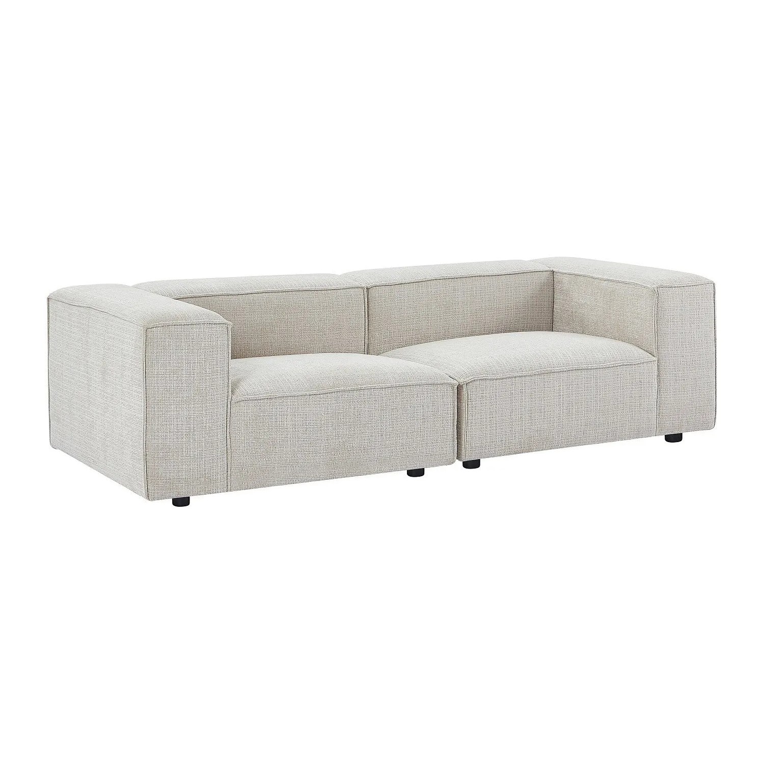 Vente-unique Modulierbares Sofa Ruzolo Beige 242 cm