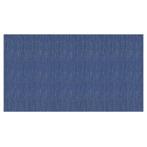 Blauer KARAT Outdoor Teppich Pisa, wetterfest und maßgefertigt für Balkon und Terrasse.