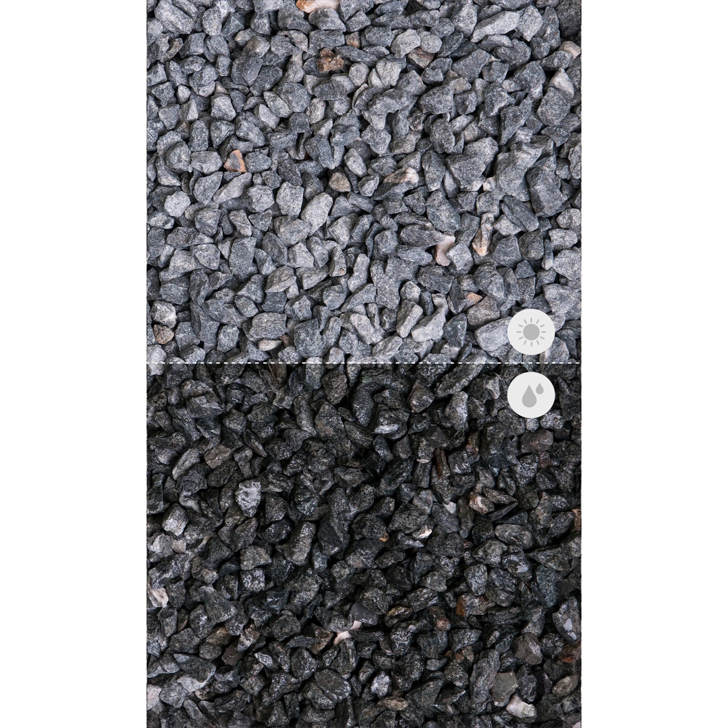 Weco Mineralischer Mulch Diabas 8 - 16 mm Graugrün 25 kg_2