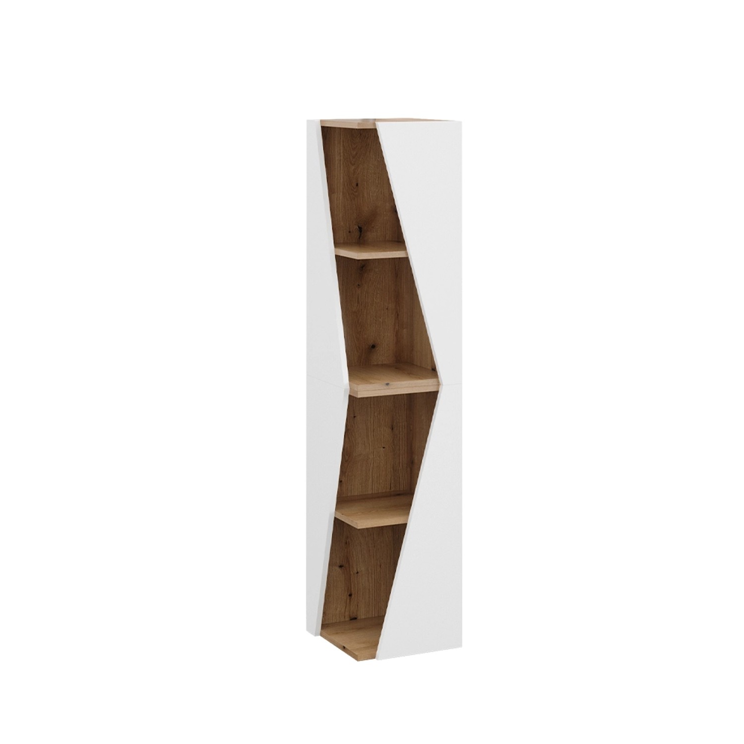 Thumbnail - Vicco Badschrank Benno Weiß/Eiche 32 x 71 cm mit 3 Ablagen