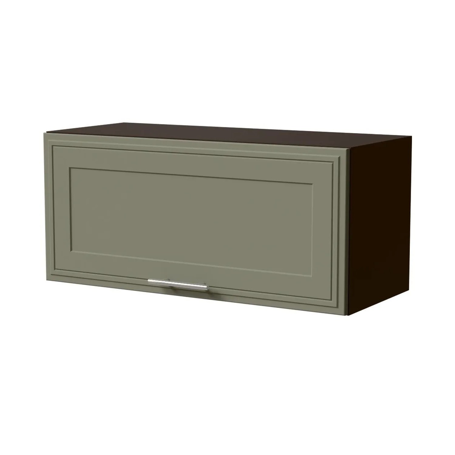 Feldmann-Wohnen Klapphängeschrank Salo W4B/80 Lava / Reed Green Matt 80 / 2,5 / 36cm - mit Blum Aventos Klappenbeschlag