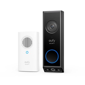 Eufy Video-Türklingel E340 mit MiniBase Chime: Dual-Kamera für optimale Überwachung.