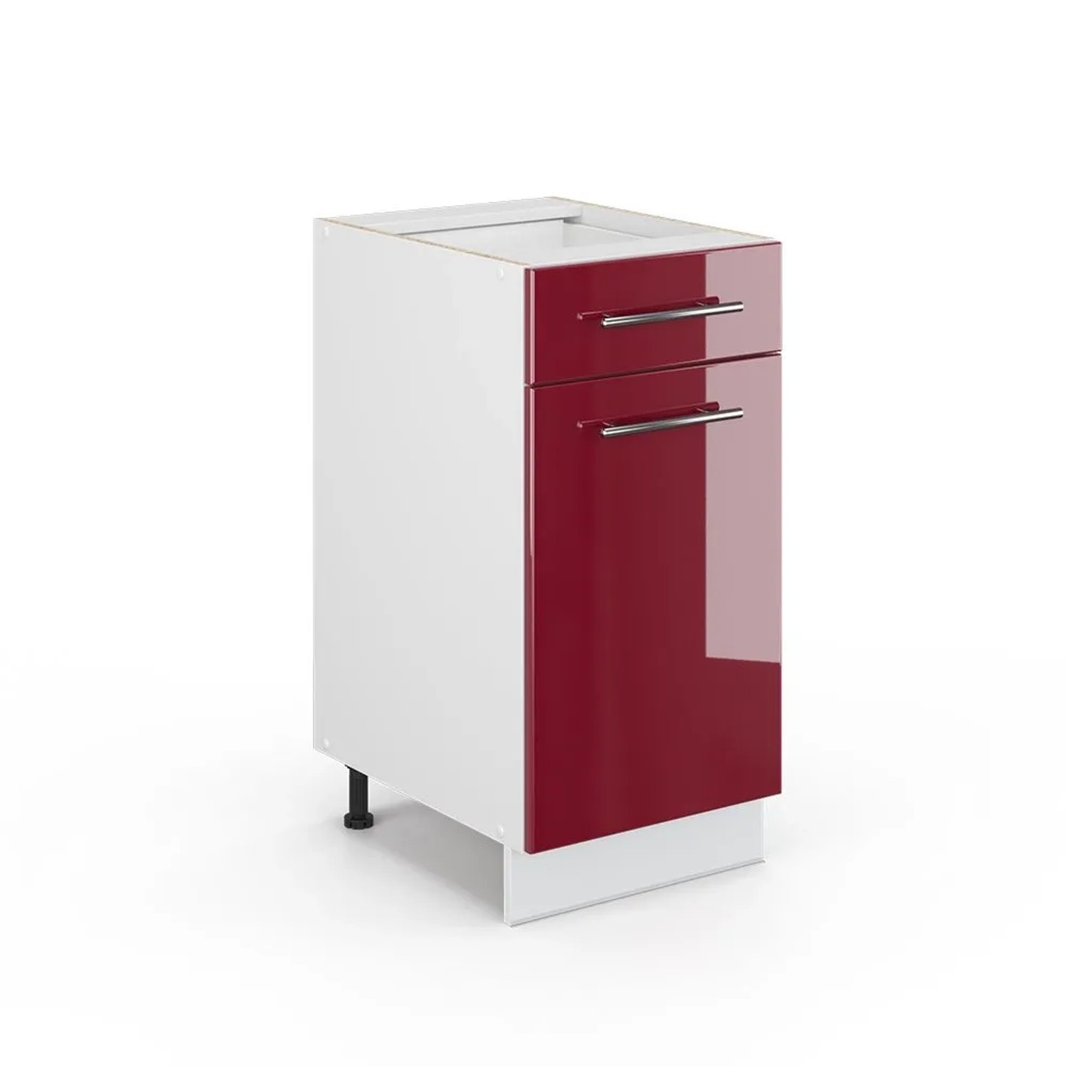 Vicco Midischrank Fame-Line Bordeaux Hochglanz 40 x 82 ohne Arbeitsplatte