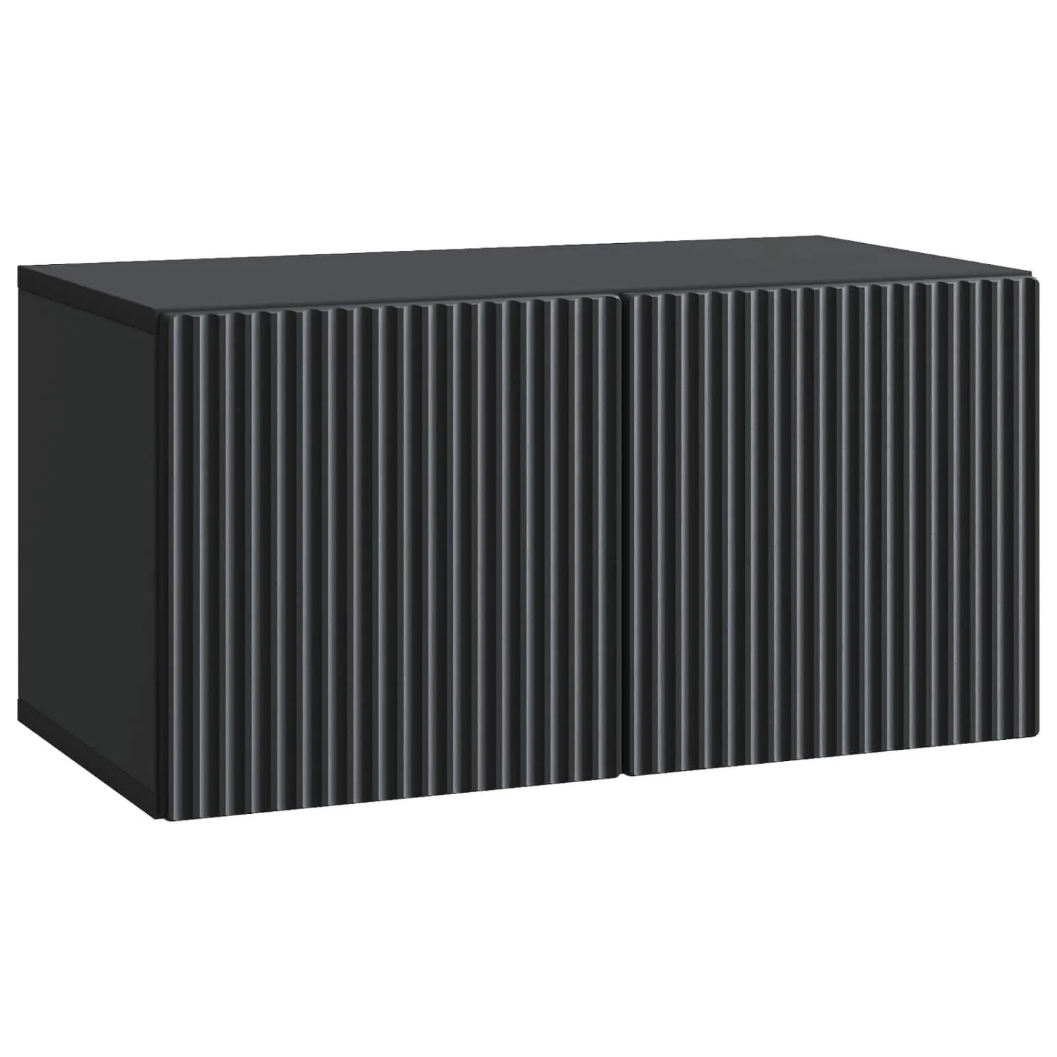 vidaXL Wandmontierter TV-Schrank Schwarz 59,5 x 31 x 30 cm 898536