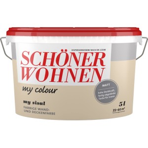 Eimer Schöner Wohnen My Colour My Sisal, matte Wandfarbe, 5 Liter.