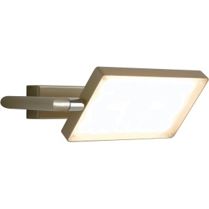 Goldene LED-Wandleuchte Book von Luce Design, 1-flammig, 15x22,5 cm. Moderne Wandlampe für Innenräume.