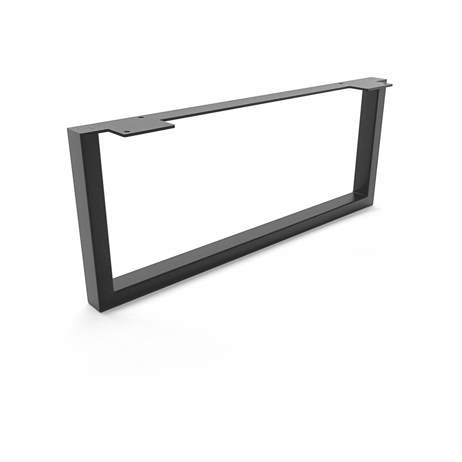 HEVVA Möbelbein GRAZ 20 cm Hoch 50 cm Tief 1 Stück Schwarz