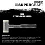 Halder Supercraft Schonhammer, Ø 45 mm, mit Stahlrohrstiel und Gummigriff.
