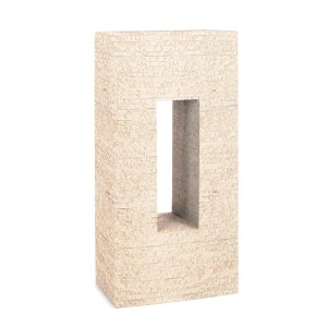Pflanzwerk Hochbeet Pflanzkübel Vista Premium Frostbeständig Antik 92 cm Sand