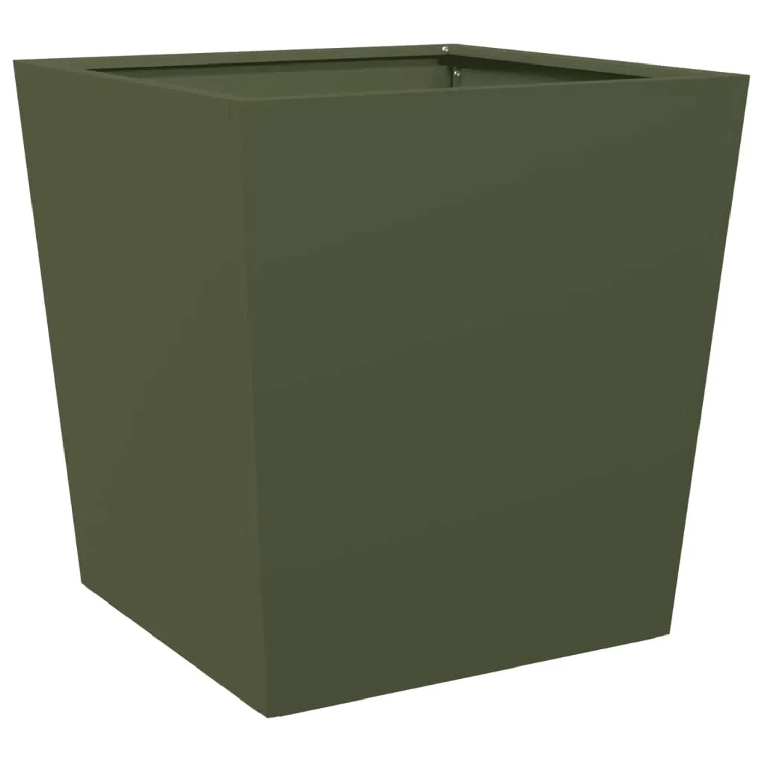 vidaXL Pflanzkübel 2 Stk Olivgrün 50x50x50 cm Stahl 851073_5