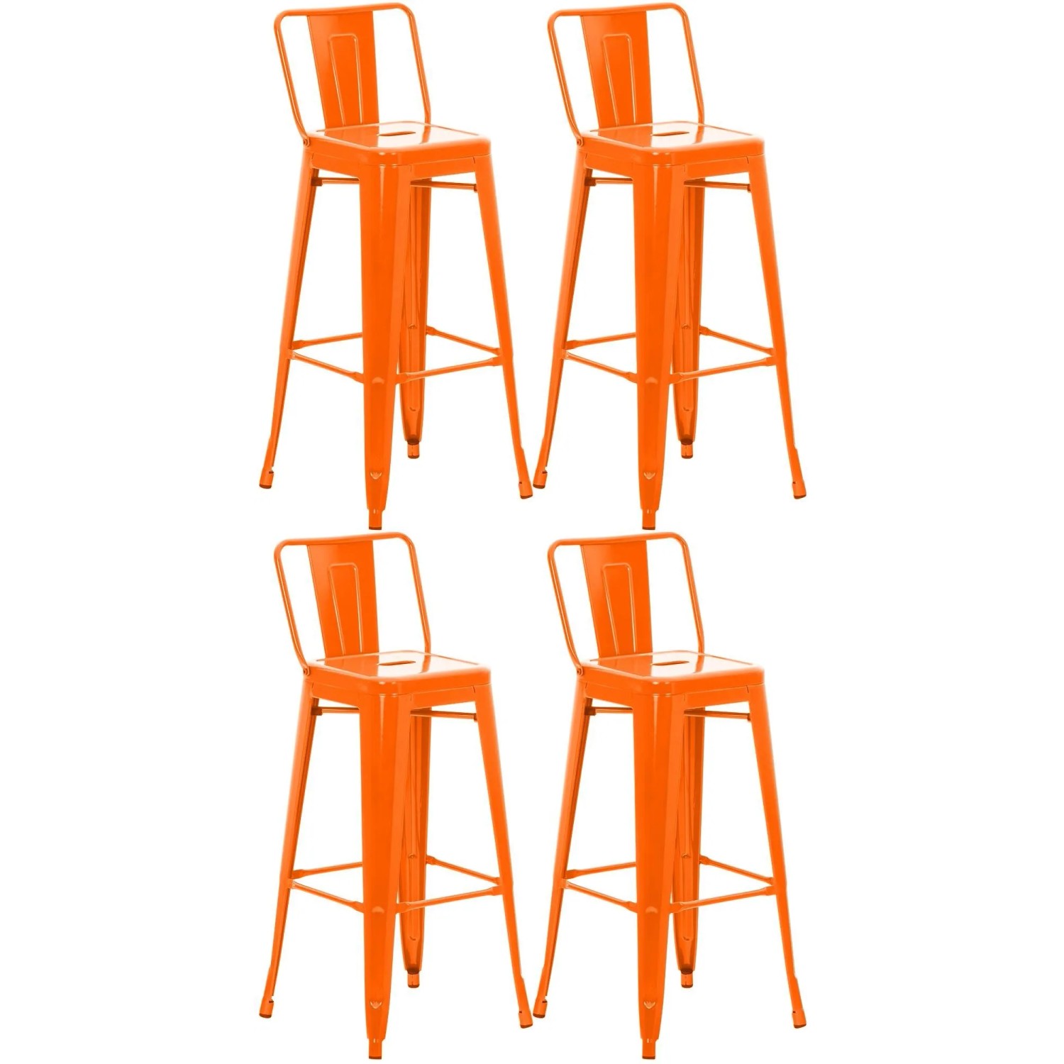 CLP 4er Set Barhocker Mason Orange