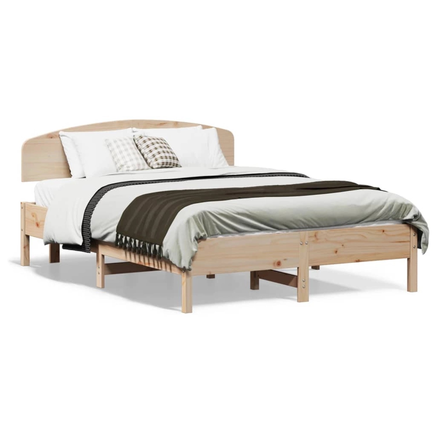 vidaXL Massivholzbett ohne Matratze 120x190 cm Kiefernholz 3207233 günstig online kaufen