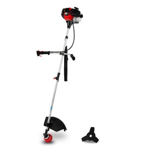 EBERTH Benzin Motorsense/Freischneider 2in1 mit Fadenkopf und Dickichtmesser.