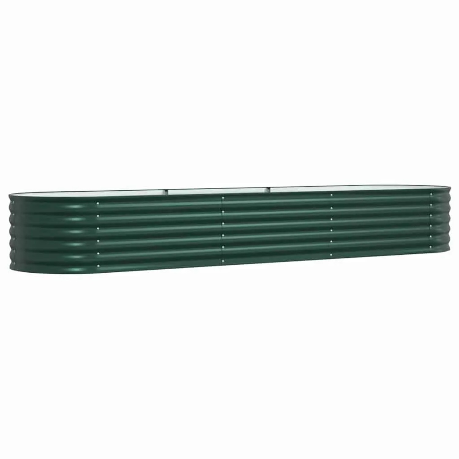 vidaXL Hochbeet Grün 320 x 80 x 44 cm Stahl 42008128
