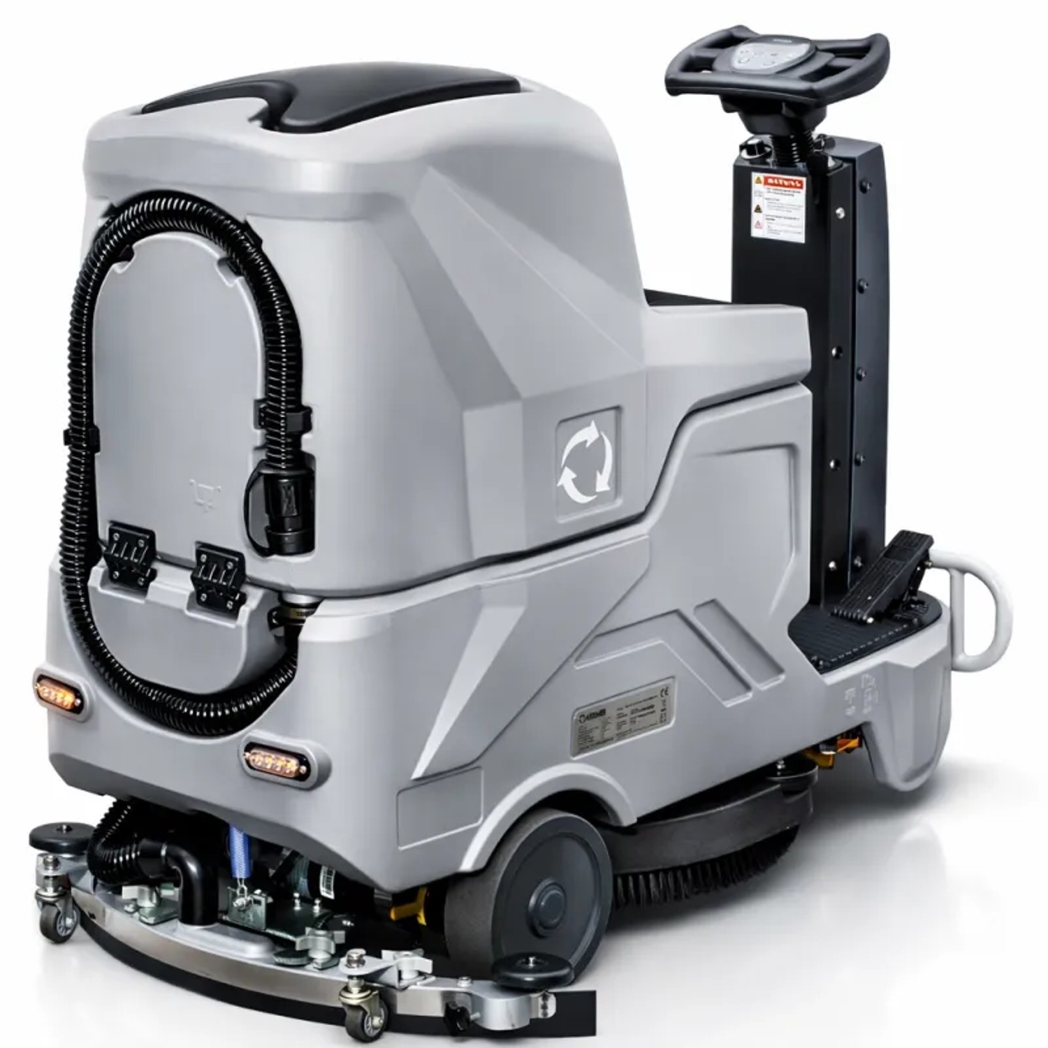 DeTec. Aufsitzscheuersaugmaschine DT FL70 mit 2 Akkus Scheuersaugmaschine 56 cm Bürstendurchmesser_6