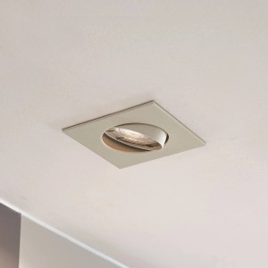 PRIOS Einbaustrahler Fibur 10042581 Modern in Creme aus Metall 1-flammig GU10 Wohnzimmerleuchte