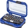 LUX Bit-Set, 32-teilig in blau-schwarzer Box mit Bithalter und verschiedenen Bits.