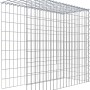 Gabiona Anbaukorb Typ 4, 90x100x40 cm, Maschenweite 5x10 cm, aus verzinktem Drahtgitter.