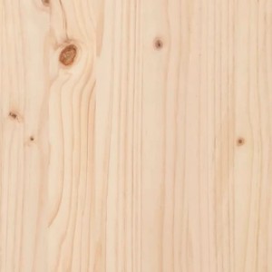 Detailaufnahme: Unbehandeltes Kiefernholz der vidaXL Flurbank. Natürliche Maserung und Astlöcher sichtbar.