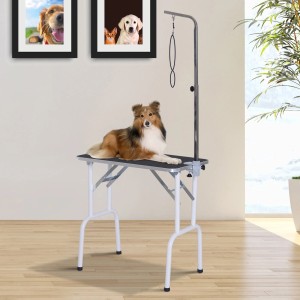 PawHut Trimmtisch, klappbar, mit Hund. Pflegetisch für Hunde und Katzen, 81x48,5x80 cm.