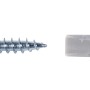 Schrauben- und Dübel-Set, verzinkt, 3x25 mm, für Profile und Treppenkanten.