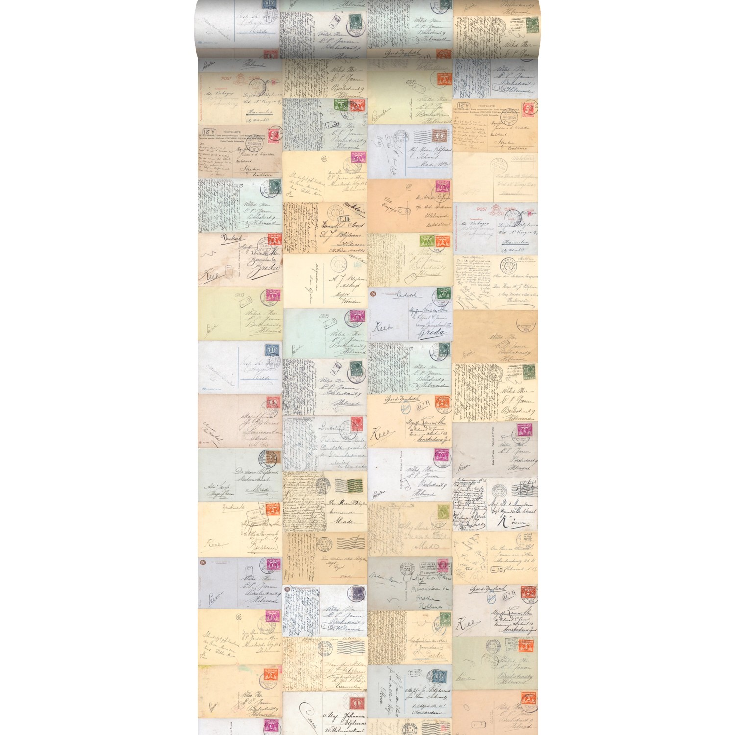 ESTAhome XXL-Vliestapete Postkarten Mehrfarbig 50 x 900 cm günstig online kaufen
