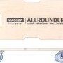 Wagner Transporthilfe 1325 mit Holzplatte, Tragegriff und Rollen. Tragkraft 250 kg.