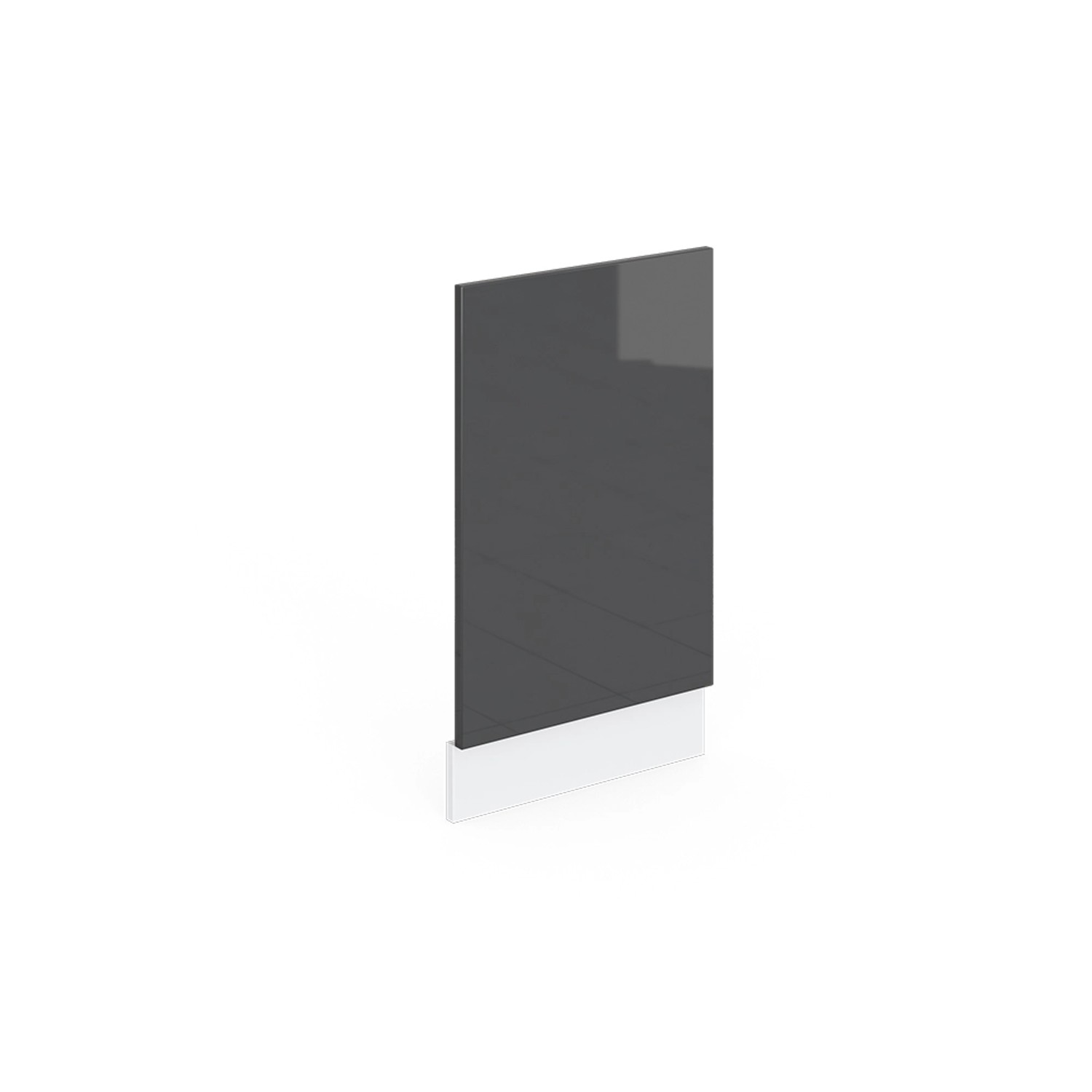 Vicco Frontblende R-Line Anthrazit Hochglanz/Weiß 45 cm ohne Arbeitsplatte