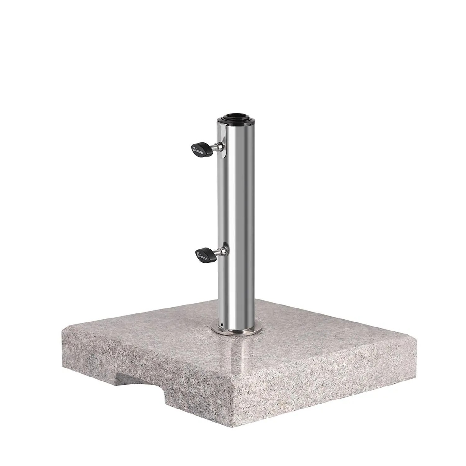 Sekey Betonschirmständer 25 kg Granit Sonnenschirmständer mit Edelstahlrohr für  38 mm