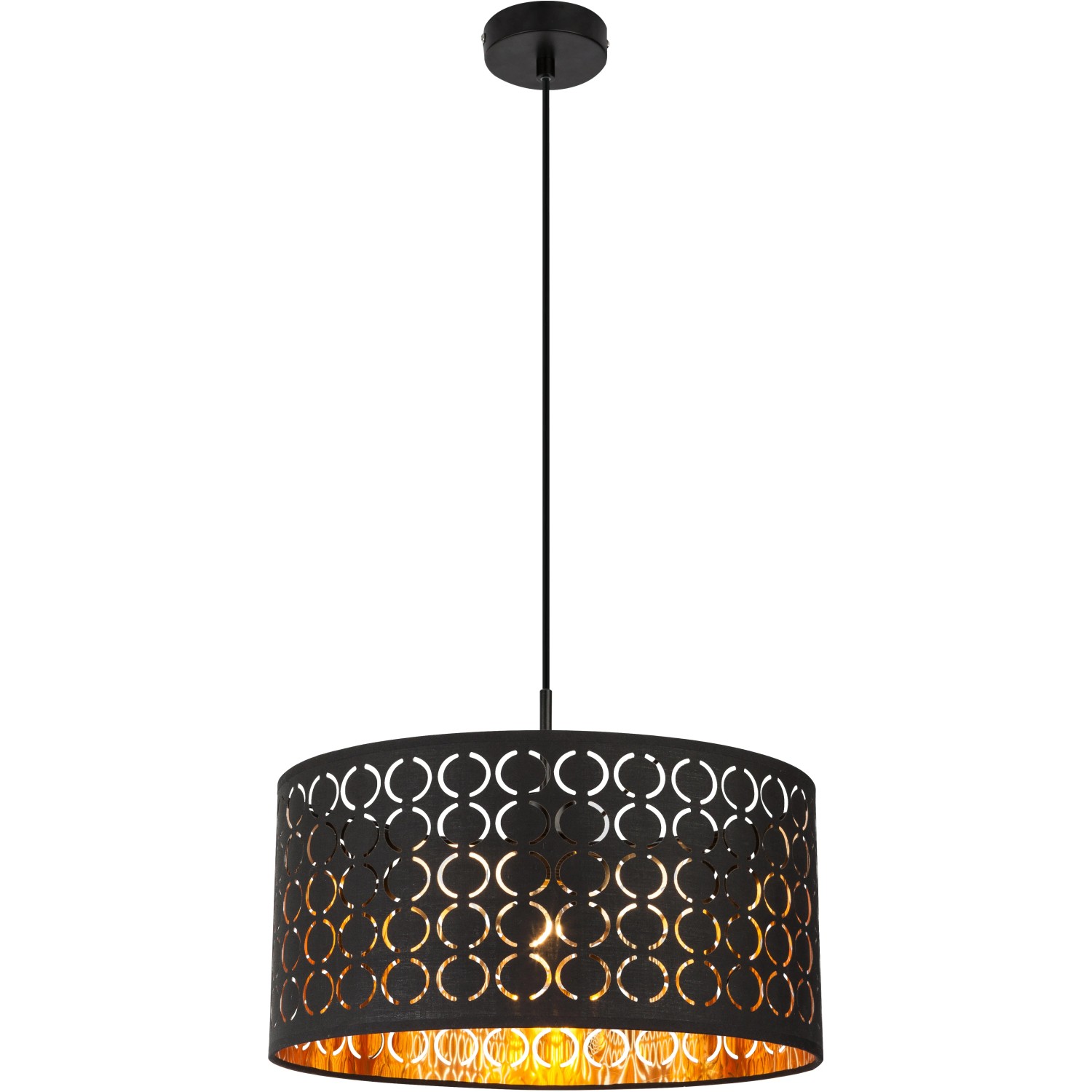 GLOBO Hängeleuchte In Schwarz – Moderne Pendelleuchte Mit E27-Fassung, 40 Watt