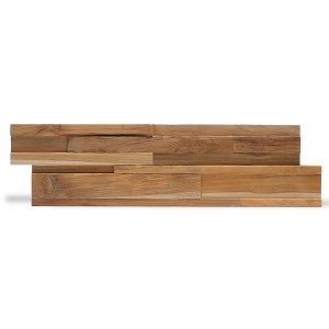 Rebel of Styles Holzverblender UltraWood Firenze XL, 70x20 cm, braunes Teakholz.