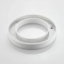 Moderne, weiße LED Deckenleuchte Sharelyn aus Aluminium, ringförmig, für die Küche.