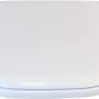Duravit WC-Sitz D-Code in Weiß mit verdeckten Edelstahlscharnieren.