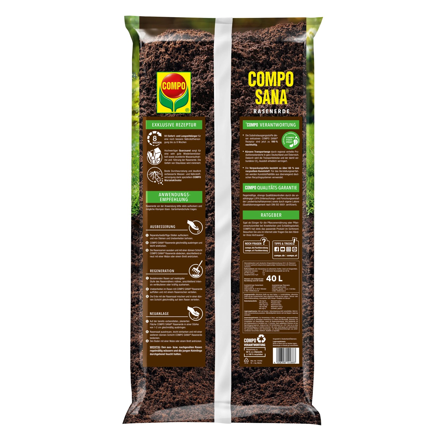 Compo Rasenerde Sana Torffrei 36 x 40 l kaufen bei OBI