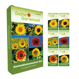 Deine Gartenwelt Sonnenblumen Samen-Set mit 6 Sorten