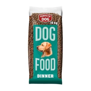 Boni-Shop Trockenfutter für Hunde Perfecto Dog Dinner, 15kg Sack.