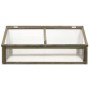 vidaXL Gewächshaus Grau 114x80x50 cm Tannenholz 316416_3