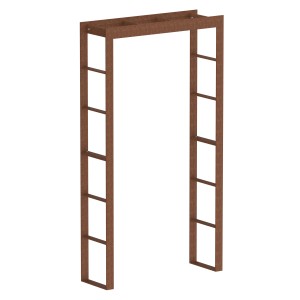 Feuerverzinkter Eleo Rosenbogen Sorrento, 230x124x37cm, für Kletterpflanzen im Garten.