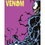 Komar Wandbild Marvel Venom, bunter Comic-Stil auf rosa Hintergrund, 40x50 cm.
