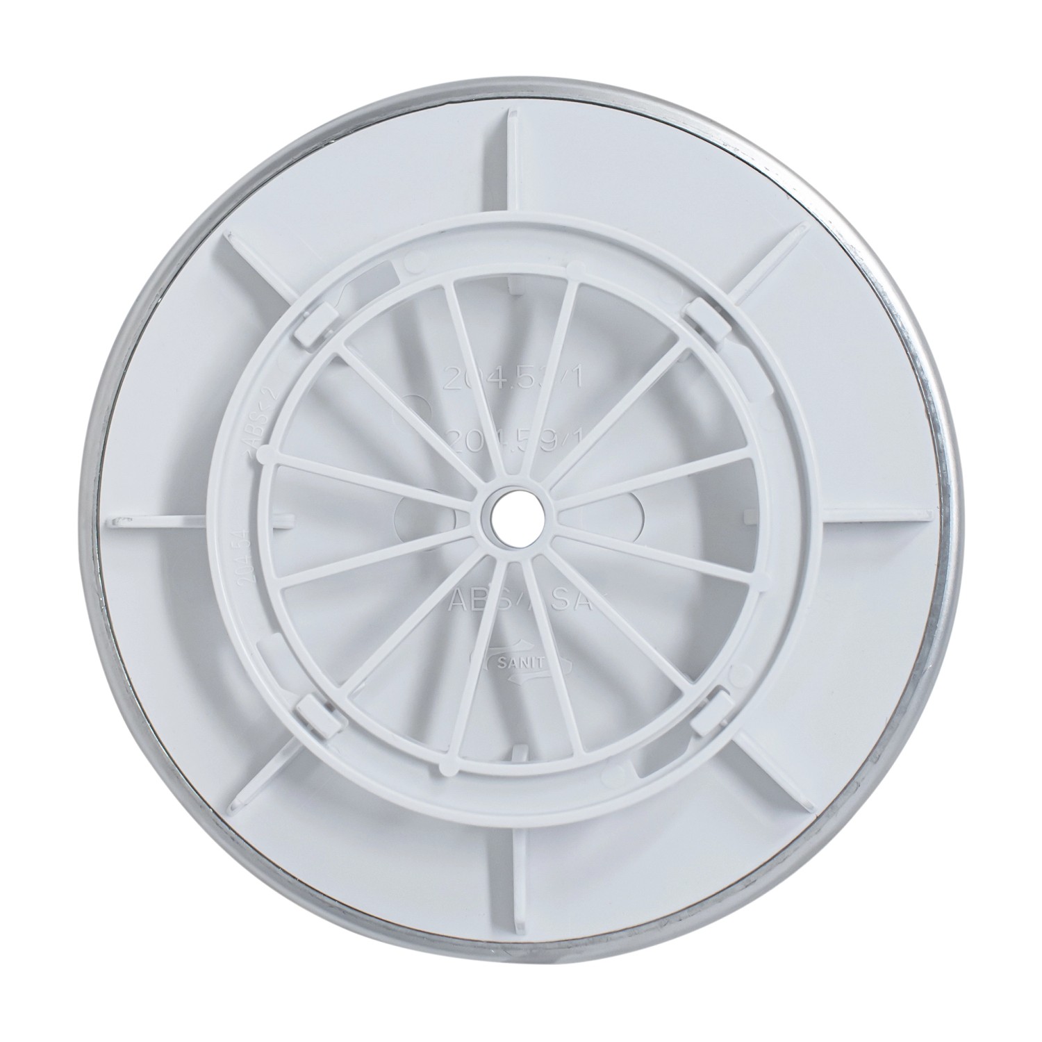 Schulte Ablauf senkrecht für extra-flache Duschwannen, Aufsicht.