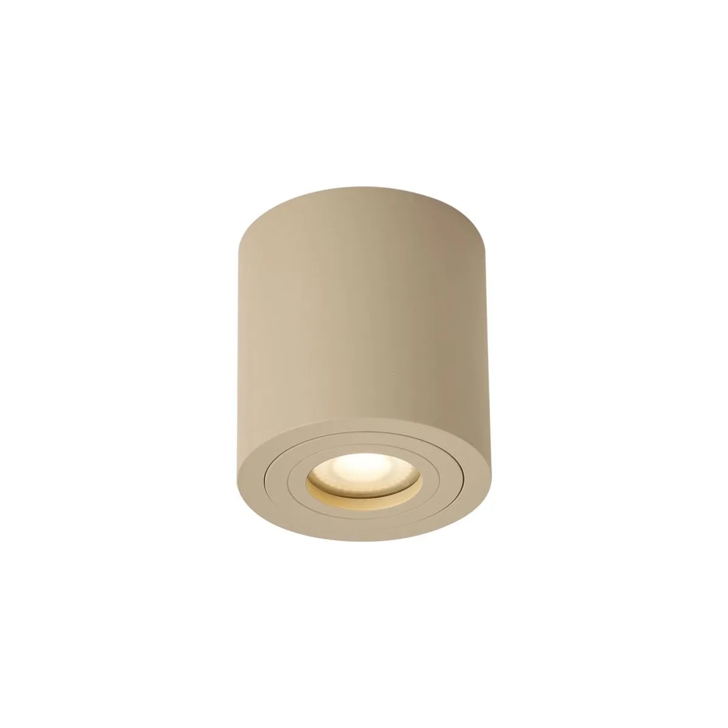 QAZQA Moderner Deckenstrahler Taupe GU10 50mm IP44 Capa